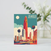 Los Angeles, stadsstraten, reizen Briefkaart (Staand voorkant)