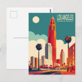 Los Angeles, stadsstraten, reizen Briefkaart (Voorkant / Achterkant)