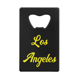 Los Angeles Stainless Steel Bottle Open Creditkaart Flessenopener