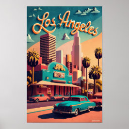 Los Angeles, Steden van de Wereld,  stijl Poster