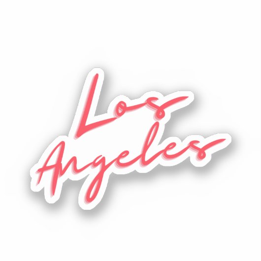 Los Angeles Sticker (Voorkant)