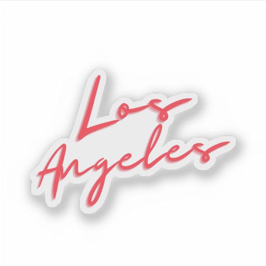 Los Angeles Sticker (Voorkant)
