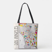 Los Angeles Streets Tote Bag (Achterkant)