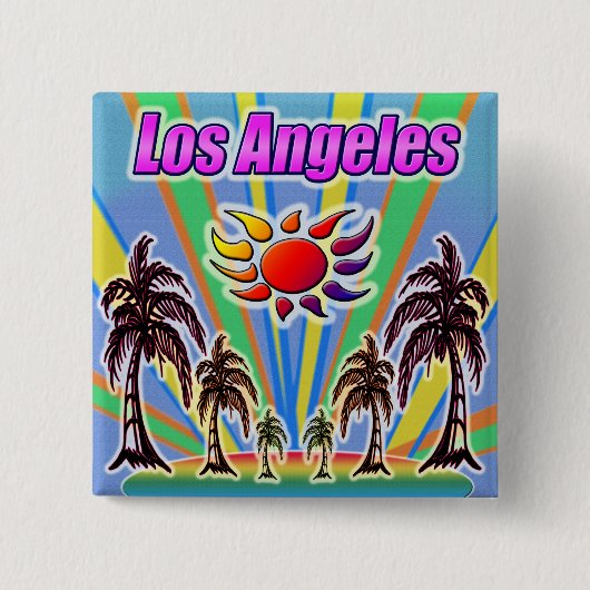 Los Angeles Summer Love Button (Voorkant)