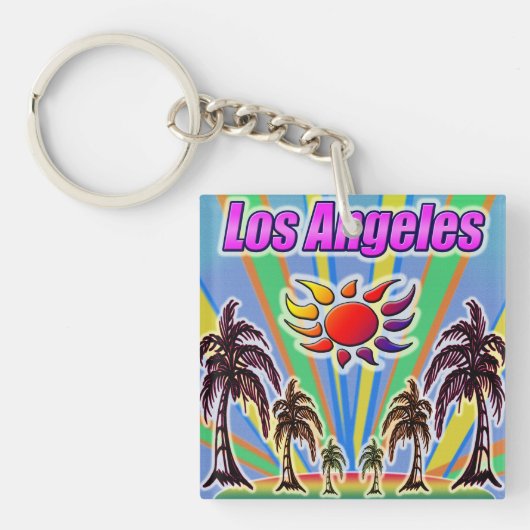 Los Angeles Summer Love Sleutelhanger (Voorkant)