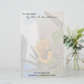 Los Angeles Sunflower Persoonlijke schrijfbenodigd Briefpapier (Staand voorkant)