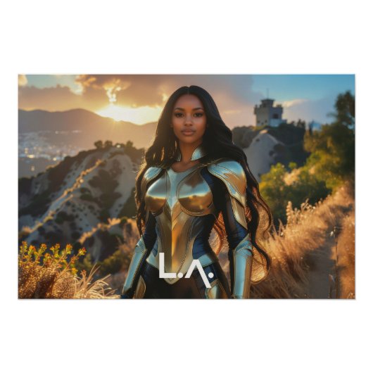 LOS ANGELES - SUPERHELDIN PERFECT POSTER (Voorkant)