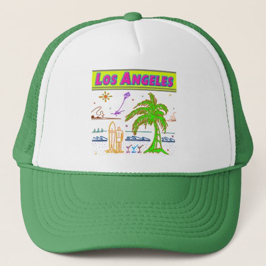 "Los Angeles" Surfer Beach Pet (Voorkant)