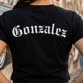 Los Angeles T-shirt met achternaam erop