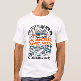 Los Angeles Tacos En Eindeloos Verkeer Thema T-shirt