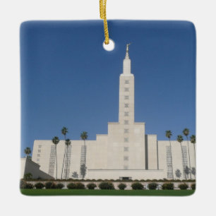 Los Angeles Temple Ceramic Ornament