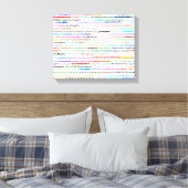 Los Angeles Text Design II Canvas Afdruk (Insitu (Slaapkamer))