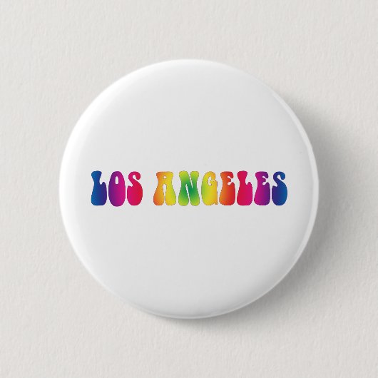 Los Angeles Tie Dye 60 Ronde Button 5,7 Cm (Voorkant)