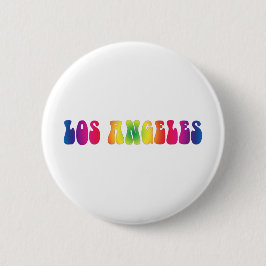 Los Angeles Tie Dye 60 Ronde Button 5,7 Cm