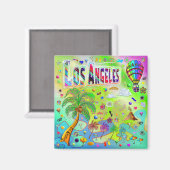 Los Angeles Tijdloze Melodie Magneet (Voorkant / Achterkant)