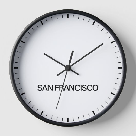 Los Angeles Time Zone Newsroom Style Clock (Voorkant)