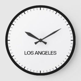 Los Angeles Time Zone Newsroom Style Clock Grote Klok