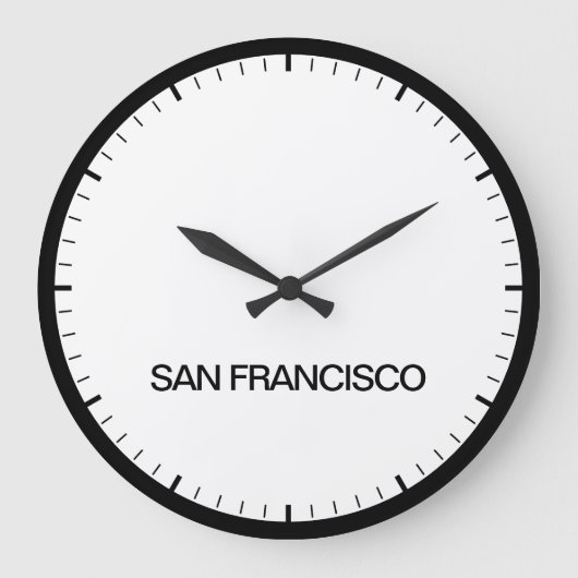 Los Angeles Time Zone Newsroom Style Clock Grote Klok (Voorkant)