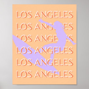 Los Angeles Travel Art, Californië, Reiskunst Poster