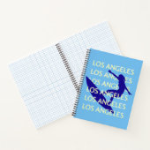 Los Angeles Travel Art, Californië, Reizen, Blauw Notitieboek (Binnen)