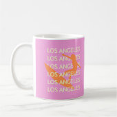 Los Angeles Travel Art, Californië, Reizen, Roze Koffiemok (Links)