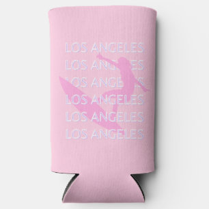 Los Angeles Travel Art, Californië, Roze, Preppy Seltzer Blikjeskoeler
