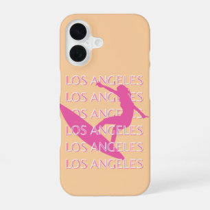 Los Angeles Travel Art, Californië, strandliefhebb iPhone 16 Hoesje