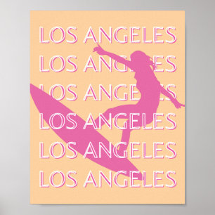 Los Angeles Travel Art, Californië, strandliefhebb Poster