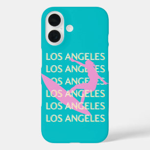 Los Angeles Travel Art, Californië, Surven liefheb iPhone 16 Hoesje