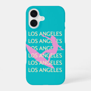 Los Angeles Travel Art, Californië, Surven liefheb iPhone 16 Hoesje