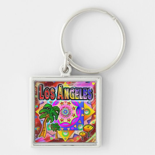 Los Angeles Tropical Friends Sleutelhanger (Voorkant)