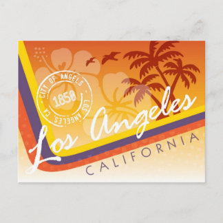Los Angeles Tropisch Briefkaart