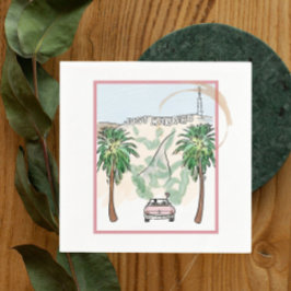 Los Angeles trouwt met cocktail Servet