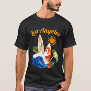 Los Angeles TShirt LA California Surfboards Beach
