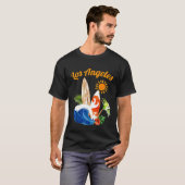 Los Angeles TShirt LA California Surfboards Beach (Voorkant volledig)
