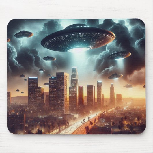 Los Angeles UFO invasie Muismat (Voorkant)