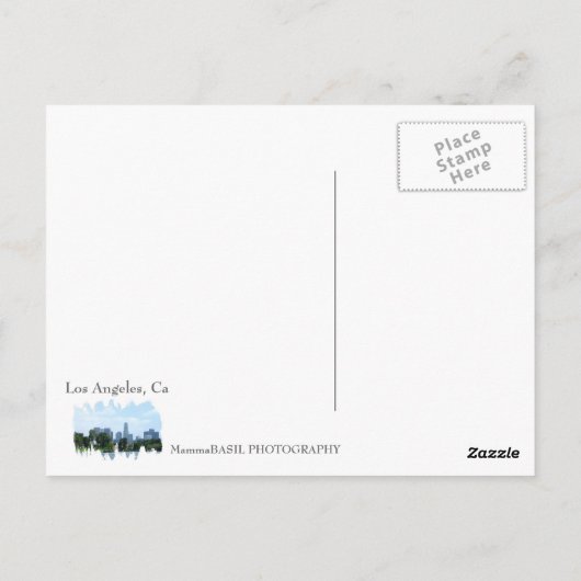 Los Angeles Uitzicht Briefkaart. Briefkaart (Achterkant)