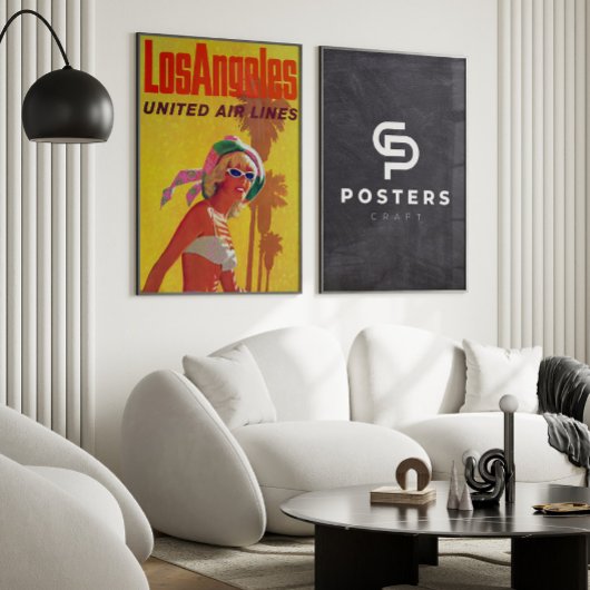 Los Angeles United Air Lines Adverteren Poster