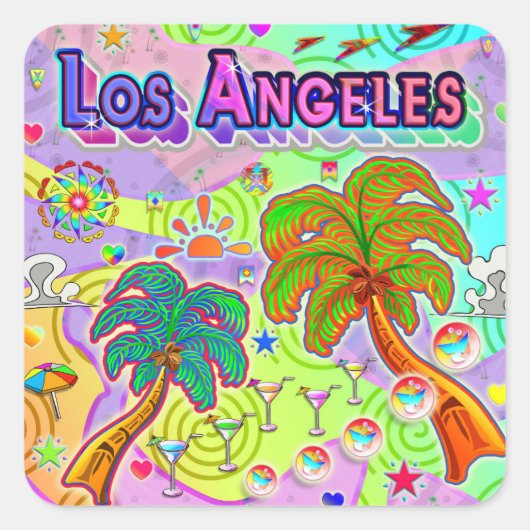 Los Angeles Vacation Target Sticker (Voorkant)