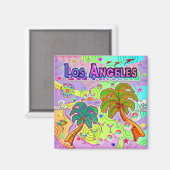 Los Angeles Vakantie Target Magneet (Voorkant / Achterkant)