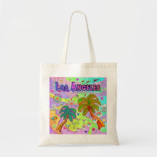Los Angeles Vakantie Target Tote Tas (Voorkant)
