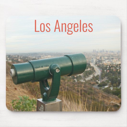 Los Angeles van Mulholland Drive Muismat (Voorkant)