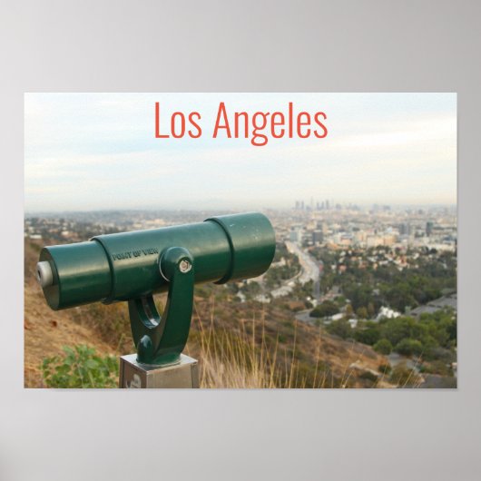 Los Angeles van Mulholland Drive Poster (Voorkant)