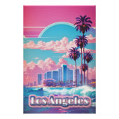 Los Angeles Vaporwave Reizen Perfect Poster (Voorkant)