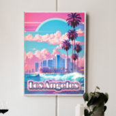 Los Angeles Vaporwave Reizen Perfect Poster
