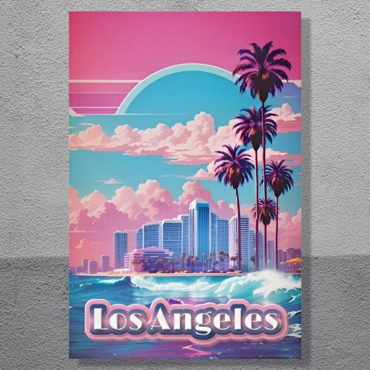 Los Angeles Vaporwave Reizen Perfect Poster