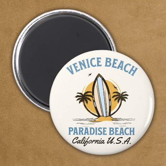 Los Angeles Venice Beach – Coastal Travel Art Magneet
