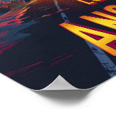 Los Angeles Verenigde Staten Illustratie Reizen Poster (Hoek)