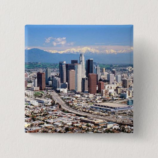 Los Angeles Vierkante Button 5,1 Cm (Voorkant)