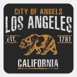 Los Angeles Vierkante Sticker